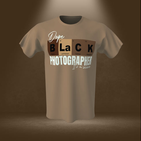 Dope Black Photographer T-Shirt (Coyote)